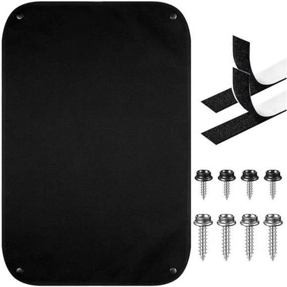 Car Window Shade, 16” x 25” Car Door Window Cover Double-Layer Sunshield (Black) - Picture 1 of 7